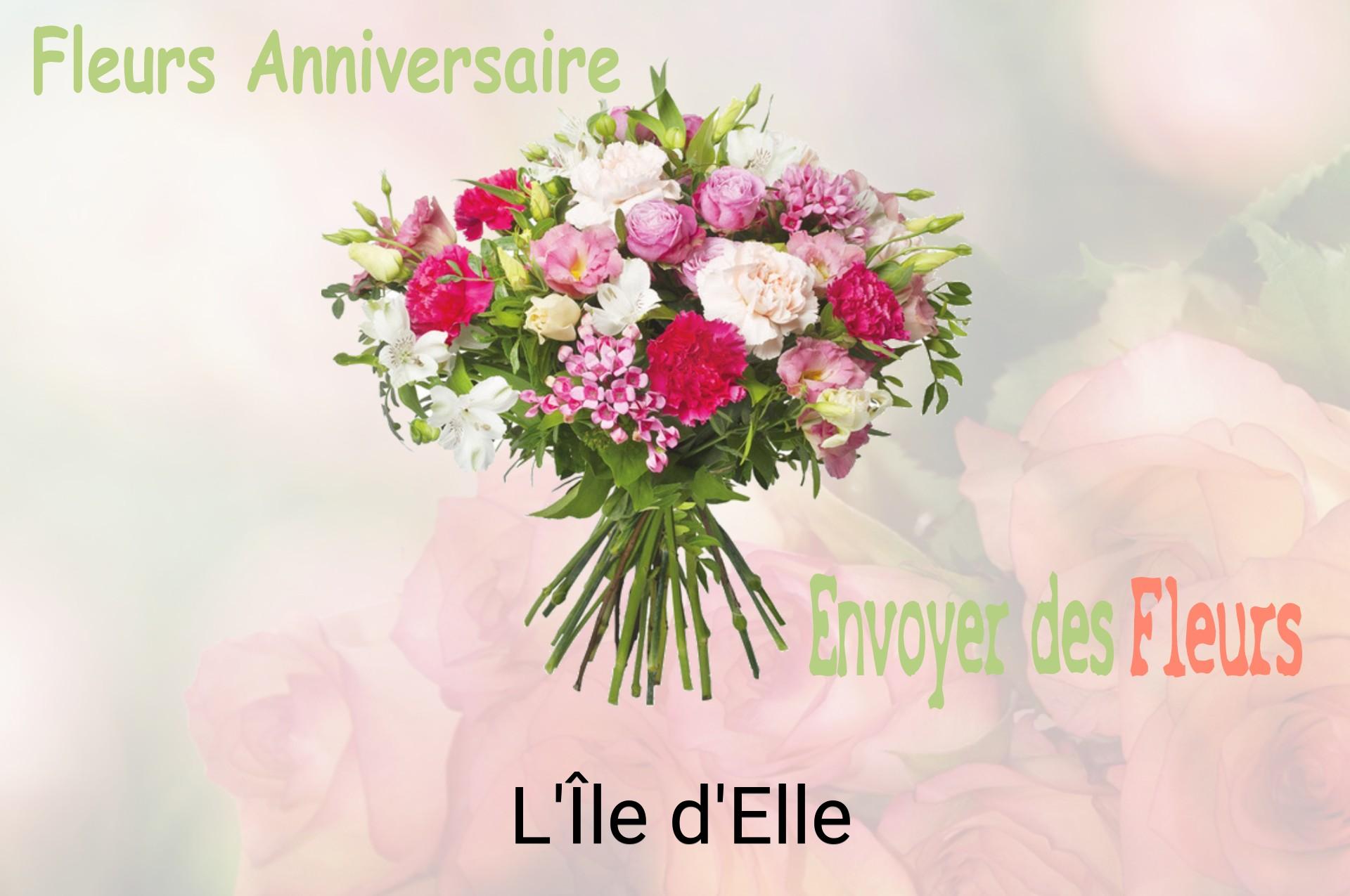 Bouquet de fleurs d’anniversaire livré à L'Île-d'Elle